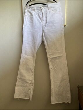 AG Alexxis White Flare Jeans, Sz 30R